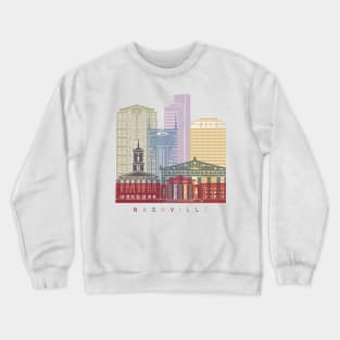 Nashville skyline poster Crewneck Sweatshirt